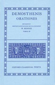 Orationes: Volume III:  Orationes XLI-LXI; Prooemia; Epistulae (Oxford Classical Texts)