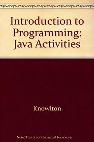 Introduction to Programming for JAVA: Activities Workbook