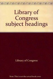 Library of Congress subject headings