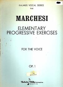 Elementary Progressive Exercises, Op. 1 (Kalmus Edition)