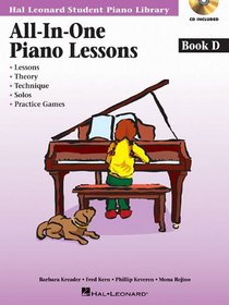 All-in-one Piano Lessons Book D Book/cd Package Hlspl