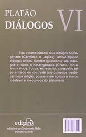 Dialogos Vi: Cratilo, Carmides, Laques, Ion, Menexeno