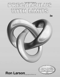 Student Study and Solutions Manual for Larson's Precalculus with Limits, 3rd
