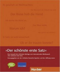 Der schnste erste Satz