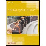 Psy110 Social Psychology Strayer University