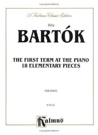Bartok First Term at the Piano