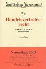 Handelsvertreterrecht: [Paragraphen] 84-92 c, 54, 55 HGB mit Materialien (Beck'sche Kurz-Kommentare) (German Edition)