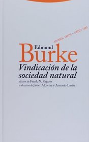 Vindicacion de la sociedad natural (Spanish Edition)