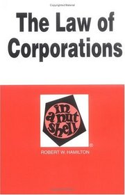 The Law of Corporations: In a Nutshell (In a Nutshell (West Publishing))