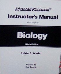 Biology: Instructor's Manual (to Accompany)