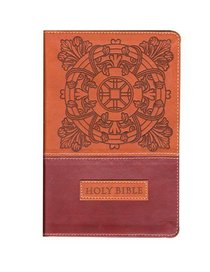 NIV Gift Bible Dark Tan/Burgundy Italian Duo-Tone