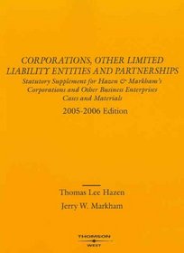 Corporations and Other Limited Liability Entities and Partnerships, Selected Statutes: Law009000