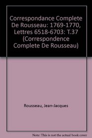 Correspondance Rousseau 37 CB: T.37