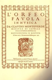 Claudio Monteverdi: L'Orfeo - Favola In Musica SV.318 (Music Sales America)