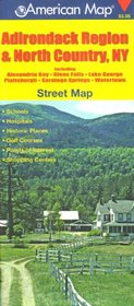Hagstrom Adirondack Region, New York Street Map
