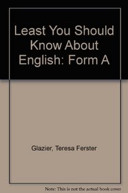 The Least You Should Know about English: Basic Writing Skills, Form a