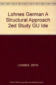 Study Guide for German a Structural Approac
