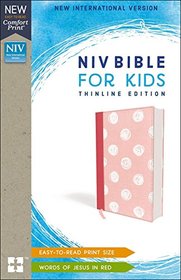NIV, Bible for Kids, Cloth over Board, Pink, Red Letter Edition, Comfort Print: Thinline Edition