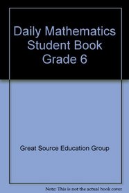 Daily Mathematics Student Book Grade 6