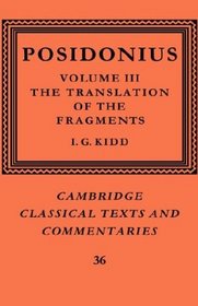 Posidonius: Volume 2, Commentary, Part 1 (Cambridge Classical Texts and Commentaries)