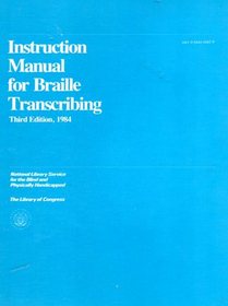 Instruction Manual for Braille Transcribing