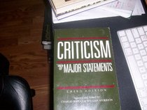 Criticism: Major Statements