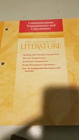 The Language of Literature, Grammar Transparencies and Copymasters with Answer Keys (Grade Eight)