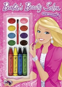 Barbie's Beauty Salon (Barbie) (Color and Paint plus Stickers)