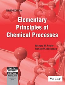 Elementary Principles of Chemical Processes