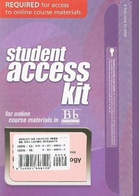 Blackboard Student Access Code Card for Living with Earth: An Introduction to Environmental Geology