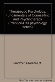 Therapeutic Psychology (Prentice-Hall psychology series)