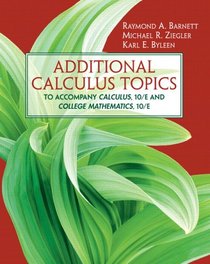 Additional Calculus Topics (9th Edition)