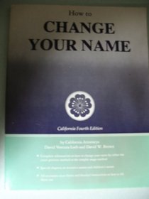 How to Change Your Name, California Edition