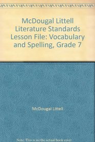 Standards Lesson File (Standards Lesson File Vocabulary and Spelling)