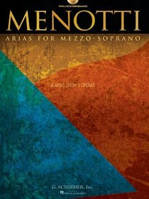 Menotti Arias for Mezzo Soprano Bk/Cd (Book & CD)