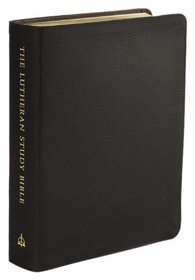 The Lutheran Study Bible Black Genuine Leather