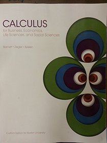 Calculus for Business, Economics, Life Sciences, and Social Sciences - Boston U.