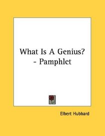 What Is A Genius? - Pamphlet