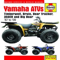 Yamaha ATVs Timberwolf, Bruin, Bear Tracker, 350ER and Big Bear: 1987 to 2009 (Haynes Service & Repair Manual)