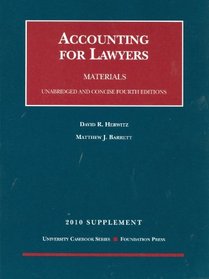 Accounting for Lawyers, 4th, 2010 Supplement