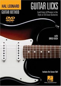 Greg Koch: Guitar Licks - Lead Lines and Phrases in the Style of 25 Great Guitarists
