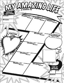 Graphic Organizer Posters: My Timeline GRADES 3-6: 30 Fill-in Personal Posters for Students to Display with Pride