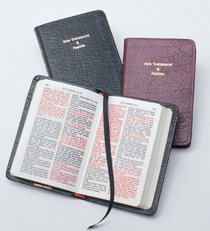 KJV New Testament and Psalms Vest-Pocket Black Calfskin NTP417