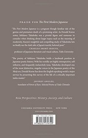 The First Modern Japanese: The Life of Ishikawa Takuboku (Asia Perspectives: History, Society, and Culture)