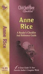 Anne Rice: A Reader's Checklist and Reference Guide (Checkerbee Checklists)