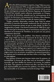 La guerra y las palabras Una Historia Intelectual de 1994 (Spanish Edition)