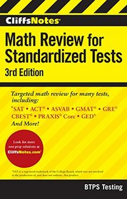 CliffsNotes Math Review for Standardized Tests 3rd Edition