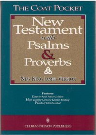 Holy Bible: The Coat Pocket New Testament With Psalms and Proverbs, New King James Version Gray Genuine Leather