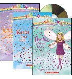 Rainbow Fairies Listen & Read Set: Ruby the Red Fairy, Amber the Orange Fairy, and Heather the Violet Fairy (3 Books and 2 Audio CDs) (Rainbow Magic) (Paperback)