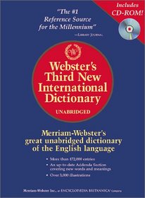 Webster's Third New International Dictionary, Unabridged (Book & CD-ROM)